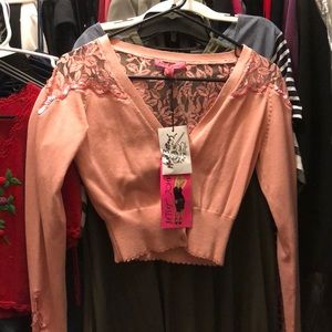 New Betsy Johnson sweater long sleeve